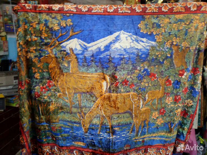 СССР ковры олени плюш 4шт