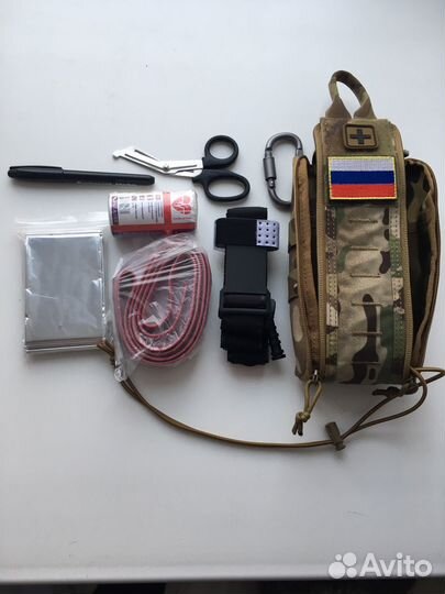 Фирменная тактическая аптечка с наполнением