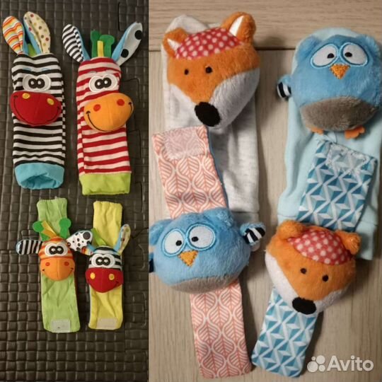 Погремушки на ручки и ножки малыша 0+