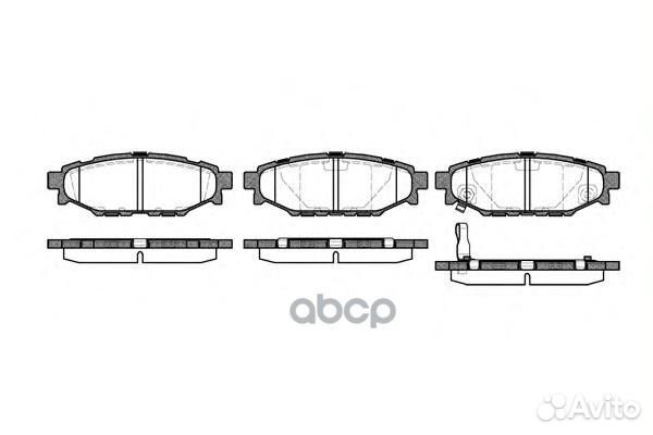 1136 01 колодки дисковые з Subaru Legacy IV 2