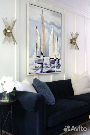 Картина на холсте Парусники