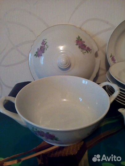 Столовый сервиз Сирень Дулево made in ussr