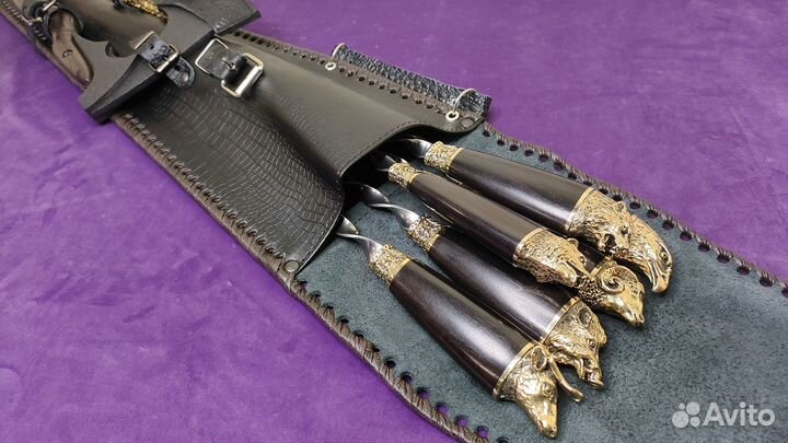 Шампура подарочные Звери