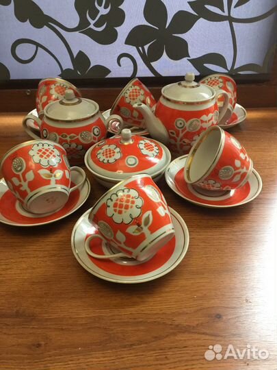 Чайный сервиз Полонне Подсолнух Винтаж