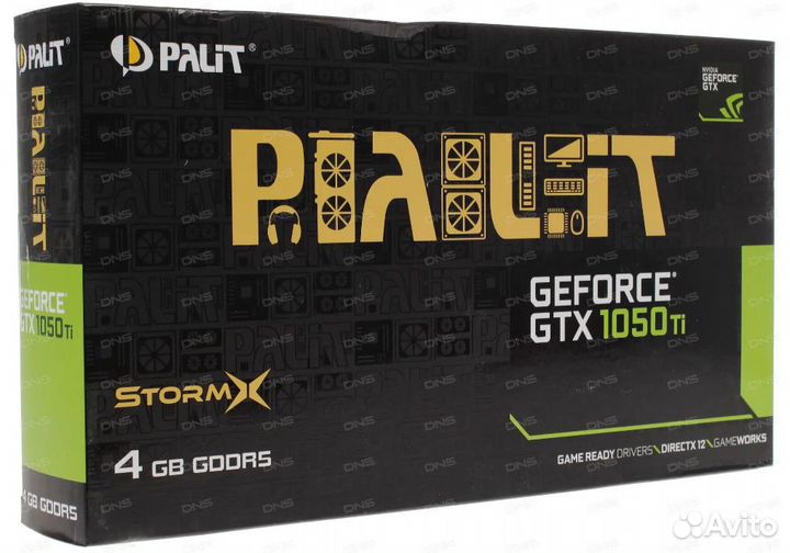 Видеокарта gtx 1050 ti palit 4gb