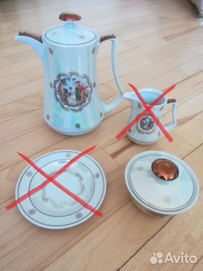 Сервиз кофейный гдр остаток JLmenau Мадонна