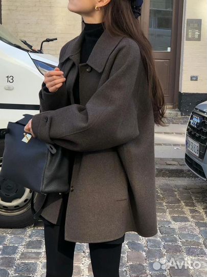 Пальто демисезонное женское оверсайз