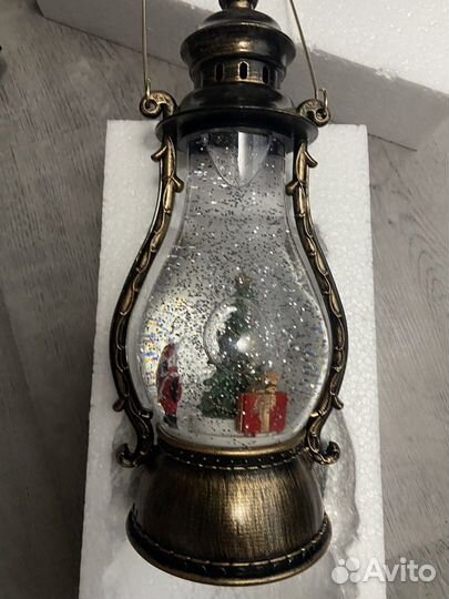 Фонарь новогодний светящийся, музыкальный