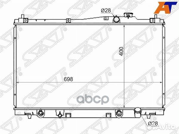 Радиатор Honda Stream 00-06 HD00015 Sat