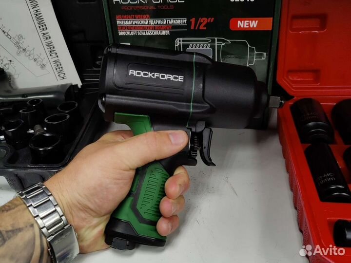 Пневматический ударный гайковерт Rockforce 1/2