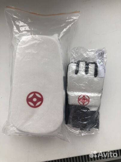 Защита карате перчатки и голеностопы S