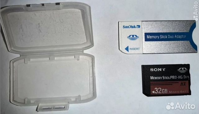 Карта памяти Sony memory stick 32гб с картридером