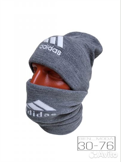 Комплект унисекс( шапка и снуд)