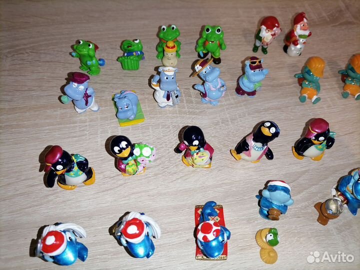 Киндеры 90 х бегемоты пингвины акулы