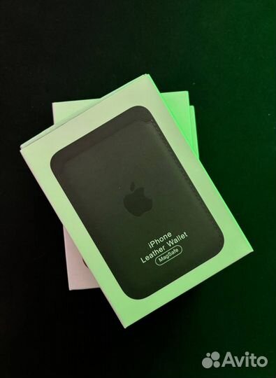 Magsafe leather wallet картхолдер apple