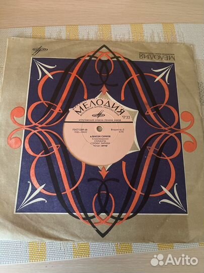 Пластинка СССР, Алексей Сурков