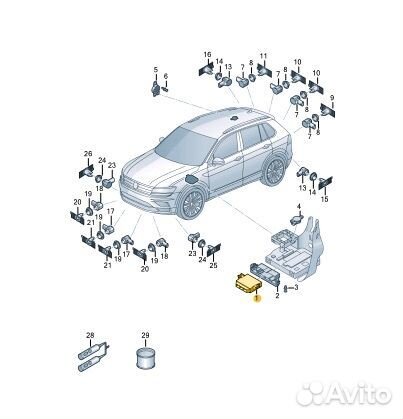 Блок управления парктроником Skoda Kodiaq dbgc