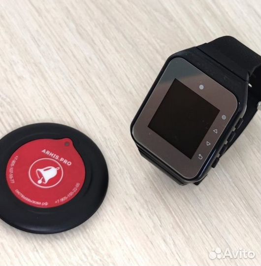 Кнопка вызова перосонала, официанта, часы пейджер