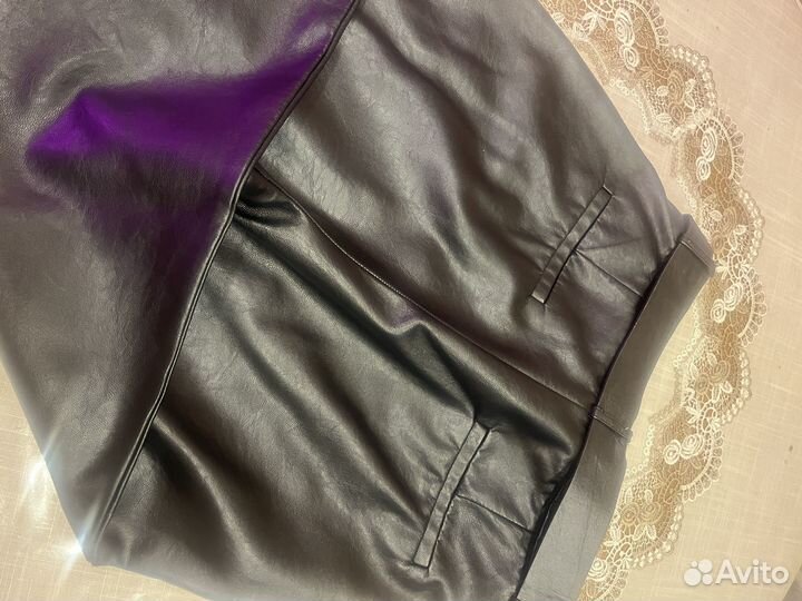 Брюки кожаные 46/48