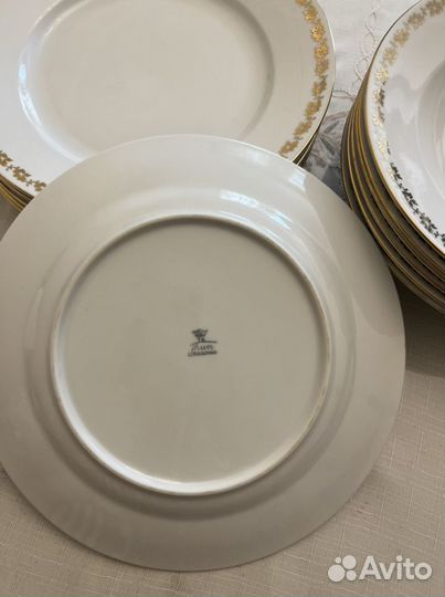 Тарелка фарфор Thun Чехословакия 1970г. 12 штук