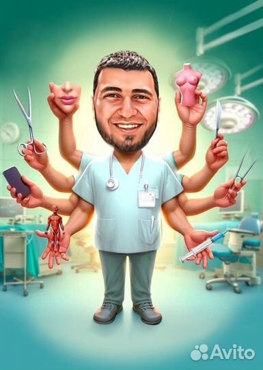 Шарж по фото на заказ в Челябинске