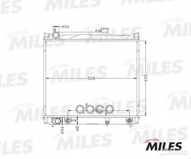 Acrb113 miles Радиатор системы охлаждения acrb113