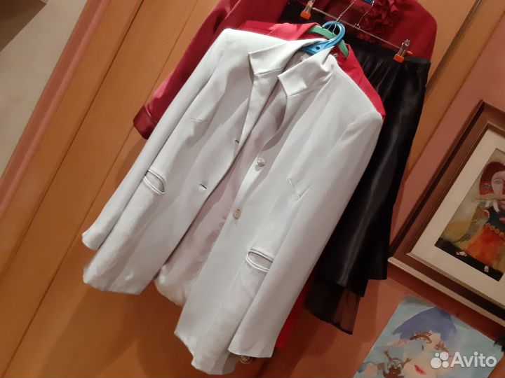 Пиджак женский оверсайз 44 -46р, нат шелк