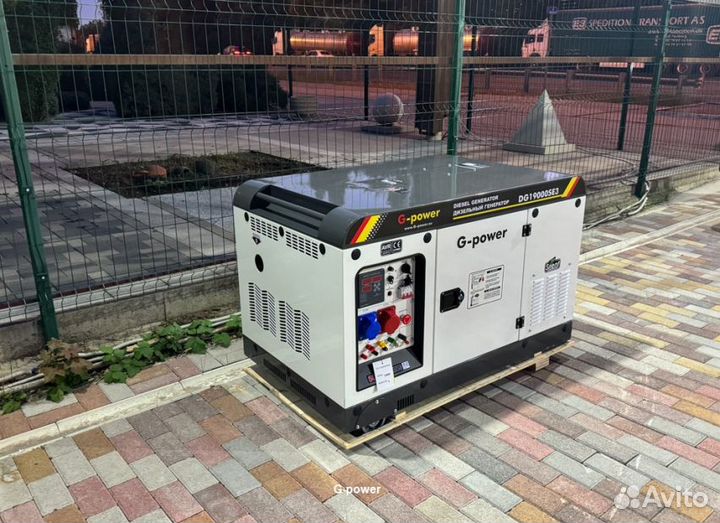 Генератор дизельный 16 кВт g-power DG19000SE3 три
