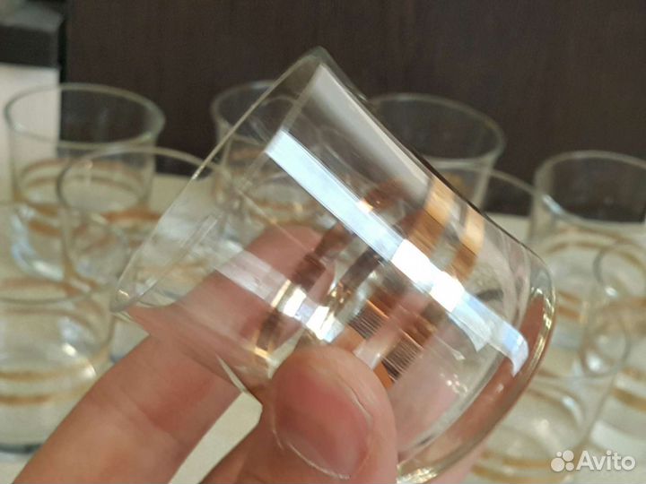 11 рюмок для водки большой набор ретро