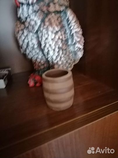 Керамический бочонок, для аквариумных растений