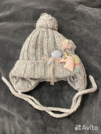 Шапка зимняя для девочки 50-52