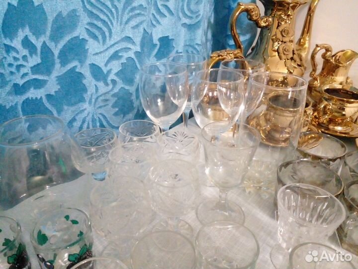 Рюмки, стопки, бокалы разные