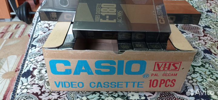 Очень редкие видеокассеты vhs casio E-180 AG новые