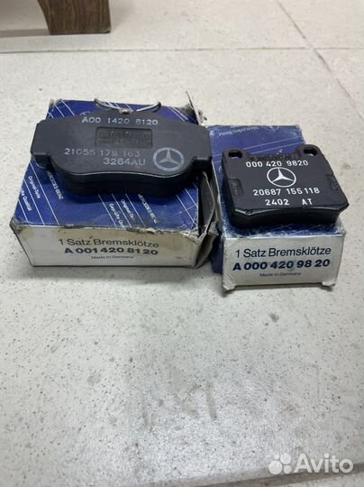 Тормозные колодки mercedes