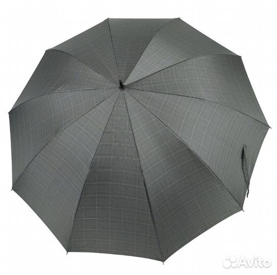 Зонт трость Три Слона 1353 10спиц бамбук серый