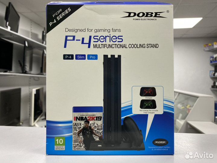 Охлаждающая подставка dobe для PS4 Fat/Slim/Pro
