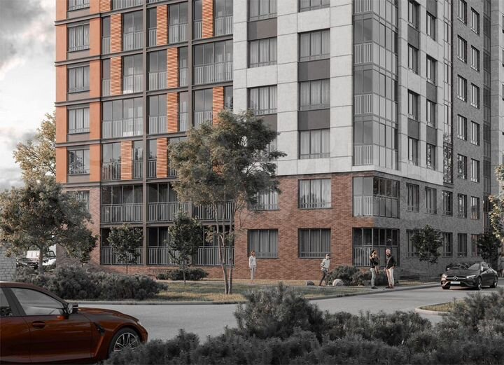 2-к. квартира, 68,8 м², 6/9 эт.