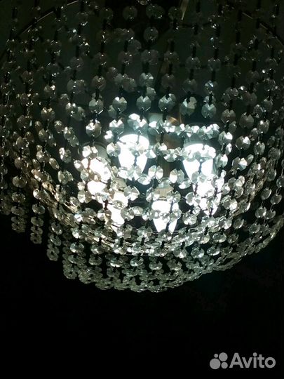 Люстра хрустальная новая