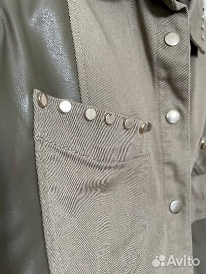 Zara кожаные шорты