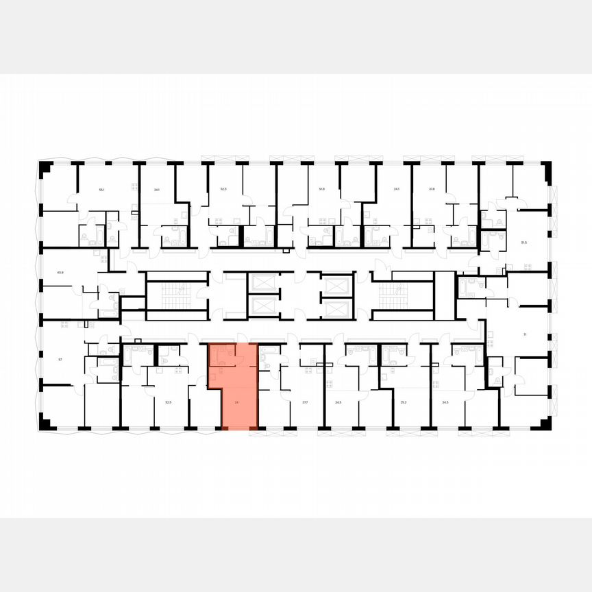 Квартира-студия, 24 м², 14/31 эт.