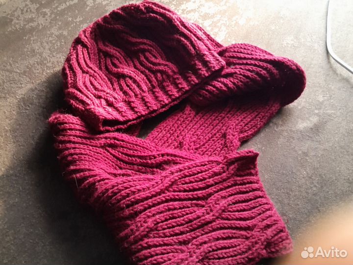 Женский шарф и шапка