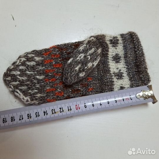 Варежки детские шерстяные