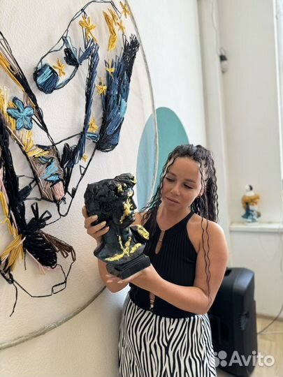 Мастер-класс гипсового кашпо Давида