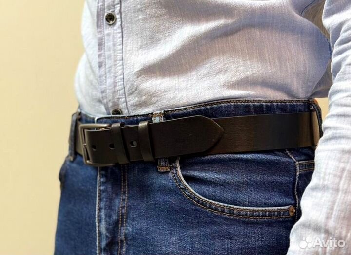 Ремень из натуральной кожи мужской
