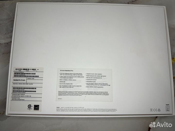 Macbook Pro 13 2019 256 гб