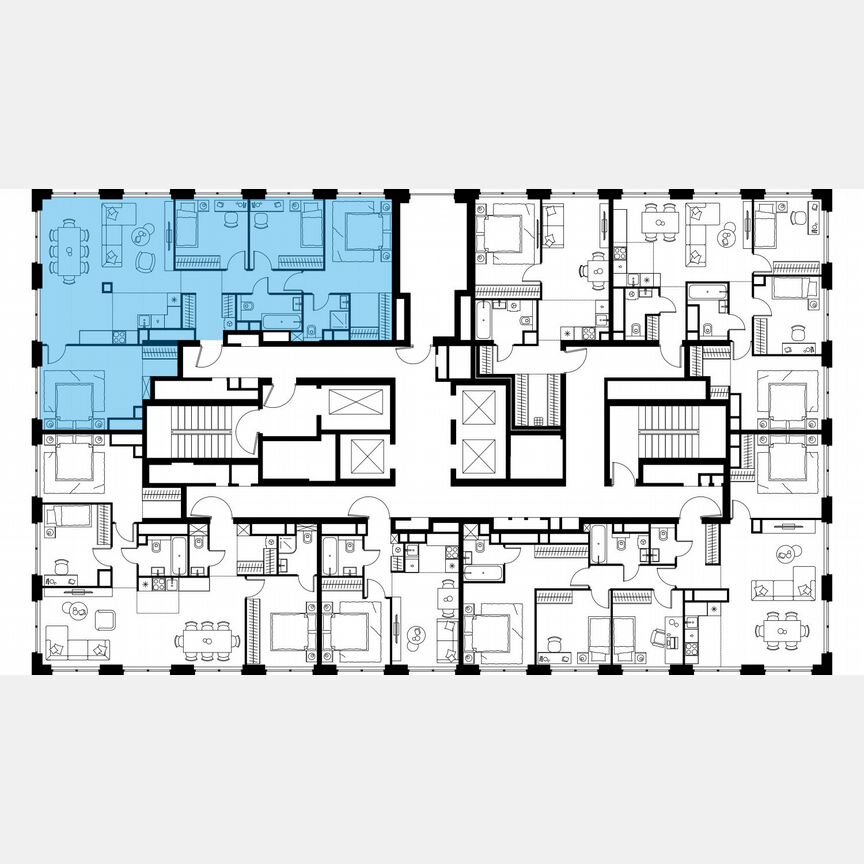 5-к. квартира, 113,7 м², 53/64 эт.