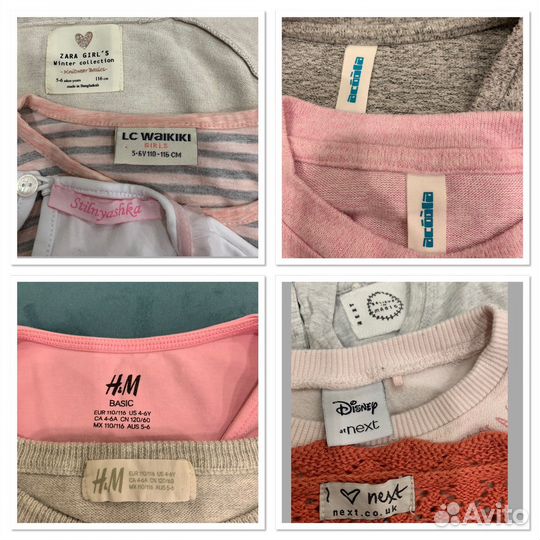 Пакет вещей на девочку 4-6 лет