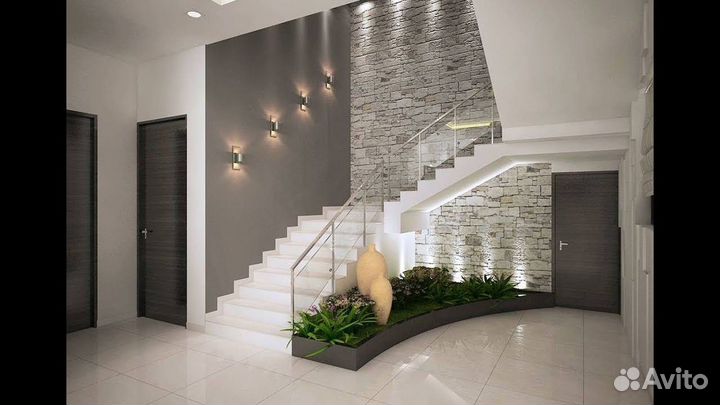 Лестницы из кварцевого агломерата