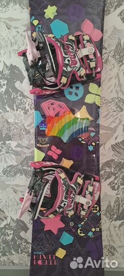 Сноуборд Ignio Milwel 145cm+крепления elfgen