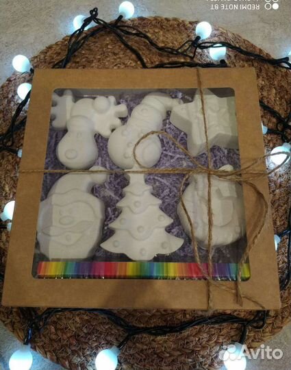 Детский новогодний набор - раскраска